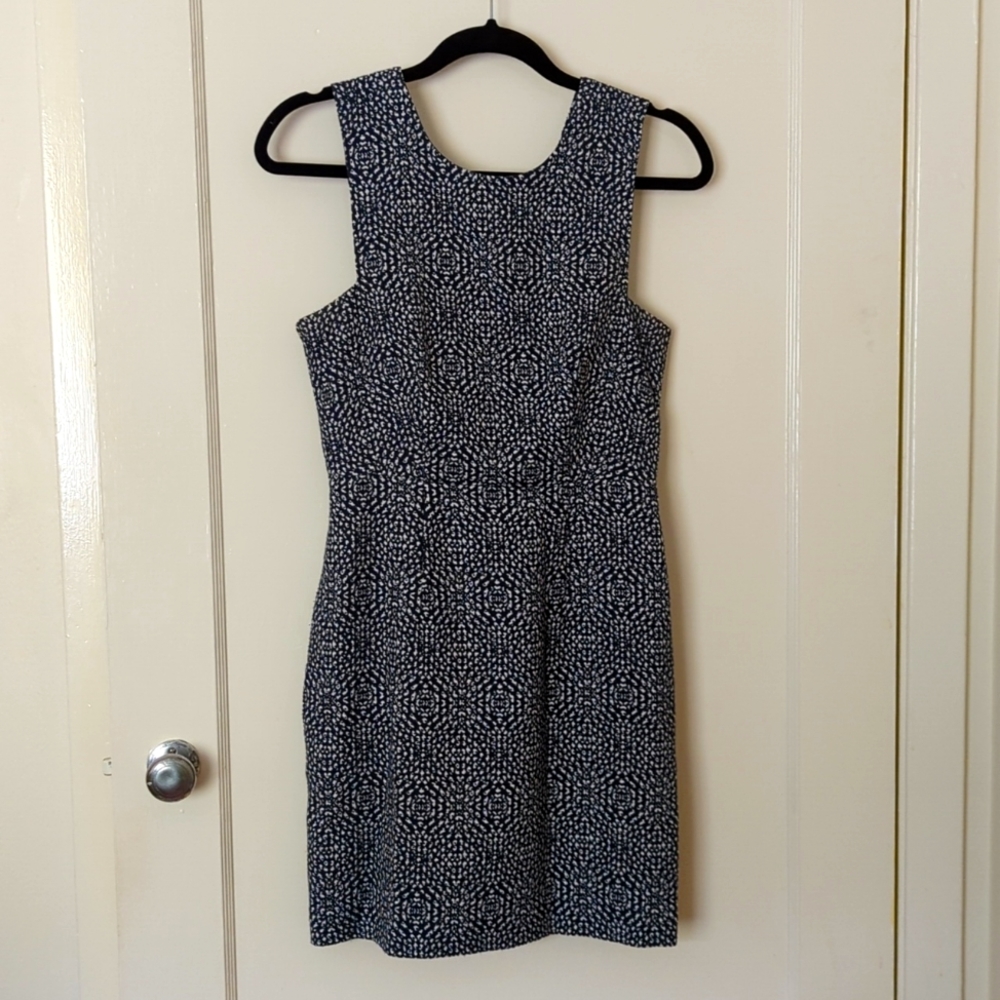 H&M navy and white dress size 6